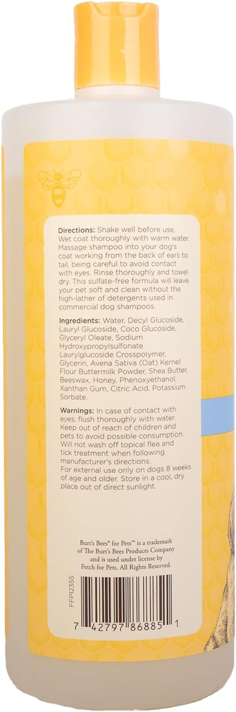Tearless Puppy Shampoo with Buttermilk - Cruelty Free, Formulated without Sulfates and Parabens, Naturally Derived Shampoo for Dogs, Dog Wash, Dog Soap, Pet Shampoo, 32 Oz