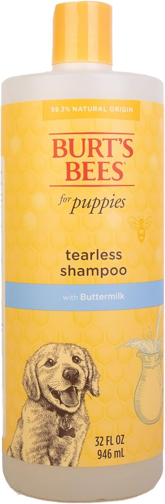 Tearless Puppy Shampoo with Buttermilk - Cruelty Free, Formulated without Sulfates and Parabens, Naturally Derived Shampoo for Dogs, Dog Wash, Dog Soap, Pet Shampoo, 32 Oz